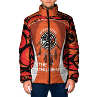 Personalized Orange Day Canada Padded Jacket Honouring The Children Haida Pattern - Wonder Print Shop