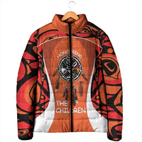 Personalized Orange Day Canada Padded Jacket Honouring The Children Haida Pattern - Wonder Print Shop