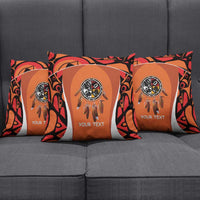 Personalized Orange Day Canada Pillow Cover Honouring The Children Haida Pattern - Wonder Print Shop