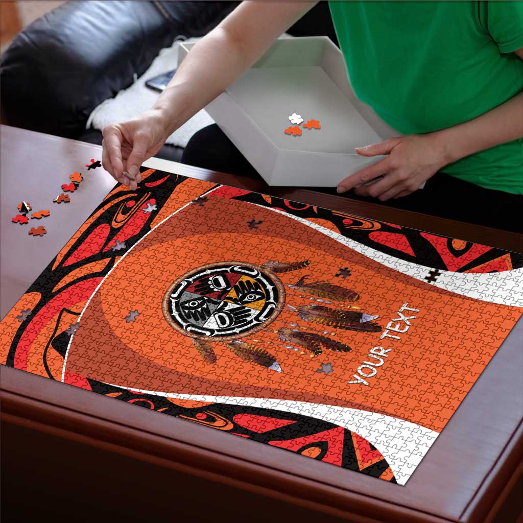 Personalized Orange Day Canada Puzzle Honouring The Children Haida Pattern - Wonder Print Shop