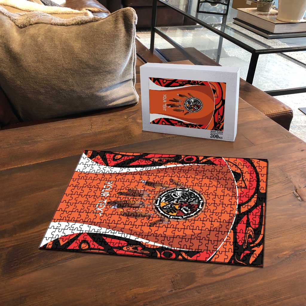 Personalized Orange Day Canada Puzzle Honouring The Children Haida Pattern - Wonder Print Shop