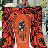 Personalized Orange Day Canada Quilt Honouring The Children Haida Pattern - Wonder Print Shop