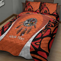 Personalized Orange Day Canada Quilt Bed Set Honouring The Children Haida Pattern - Wonder Print Shop