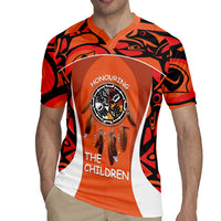 Personalized Orange Day Canada Rugby Jersey Honouring The Children Haida Pattern - Wonder Print Shop
