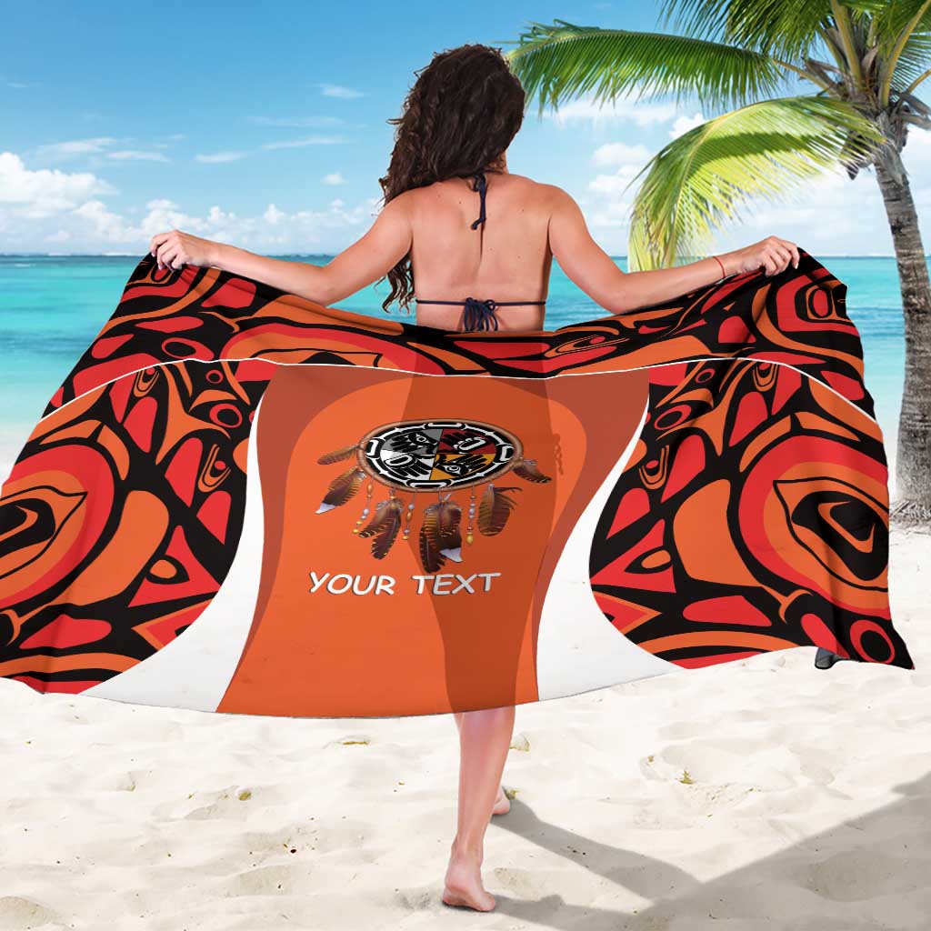Personalized Orange Day Canada Sarong Honouring The Children Haida Pattern - Wonder Print Shop