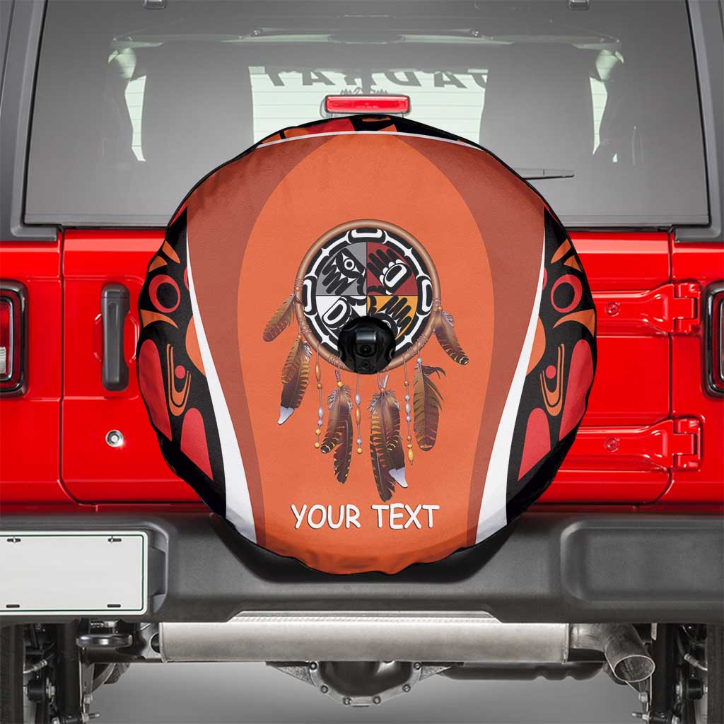 Personalized Orange Day Canada Spare Tire Cover Honouring The Children Haida Pattern - Wonder Print Shop