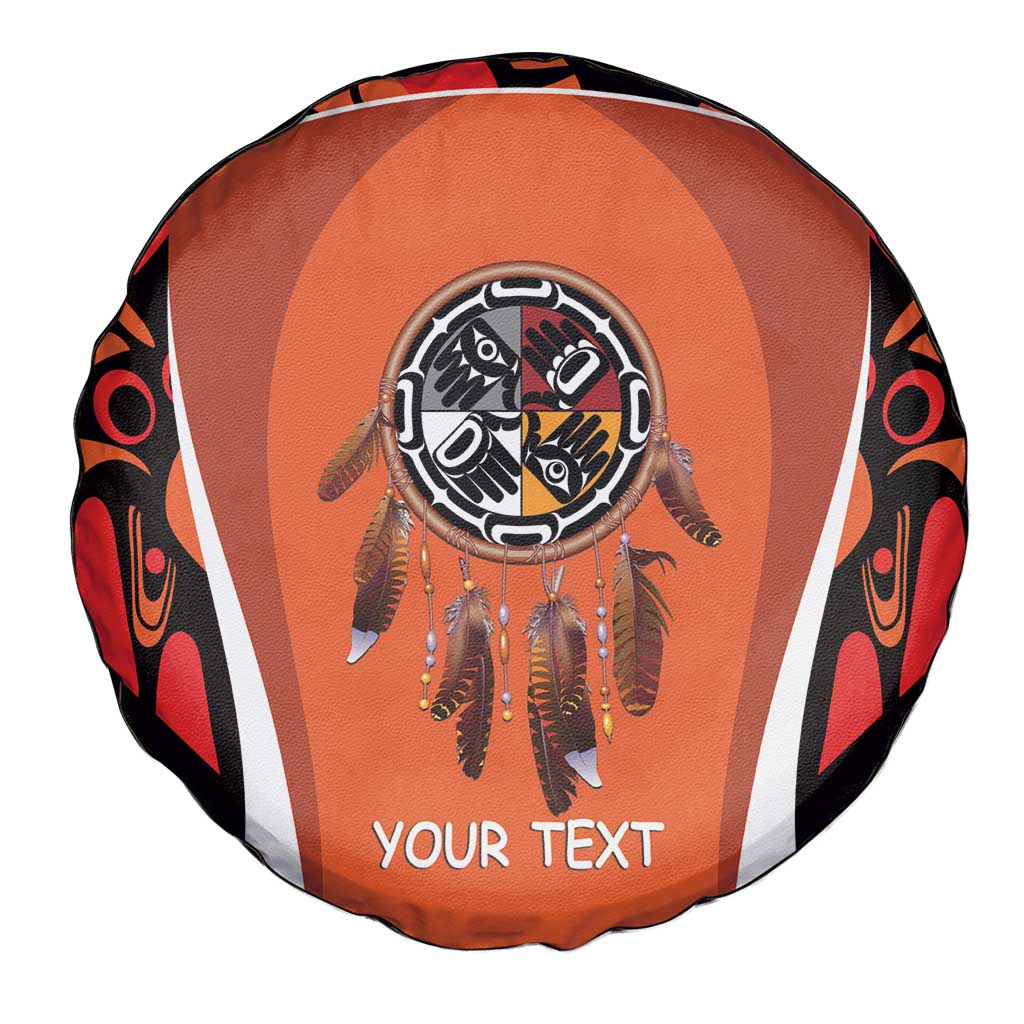 Personalized Orange Day Canada Spare Tire Cover Honouring The Children Haida Pattern - Wonder Print Shop