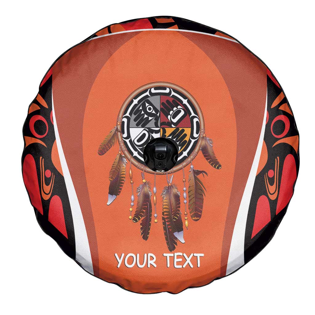 Personalized Orange Day Canada Spare Tire Cover Honouring The Children Haida Pattern - Wonder Print Shop