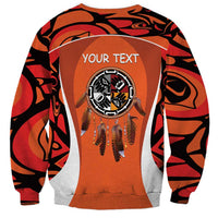 Personalized Orange Day Canada Sweatshirt Honouring The Children Haida Pattern - Wonder Print Shop