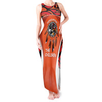 Personalized Orange Day Canada Tank Maxi Dress Honouring The Children Haida Pattern - Wonder Print Shop