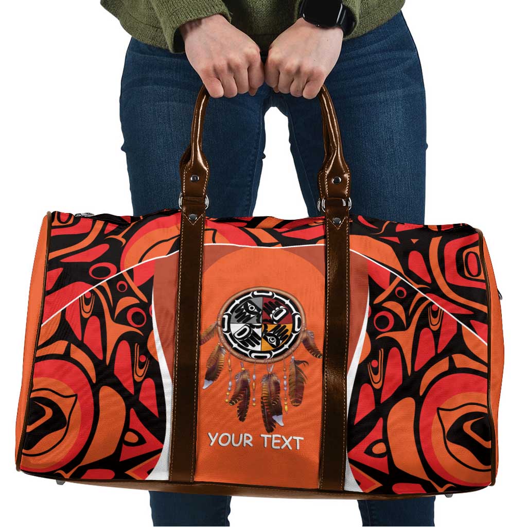 Personalized Orange Day Canada Travel Bag Honouring The Children Haida Pattern - Wonder Print Shop