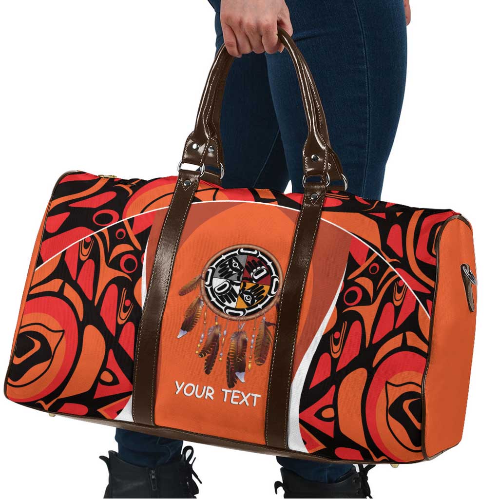 Personalized Orange Day Canada Travel Bag Honouring The Children Haida Pattern - Wonder Print Shop