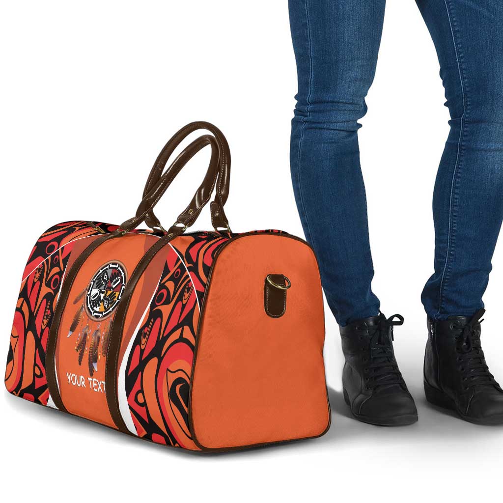 Personalized Orange Day Canada Travel Bag Honouring The Children Haida Pattern - Wonder Print Shop