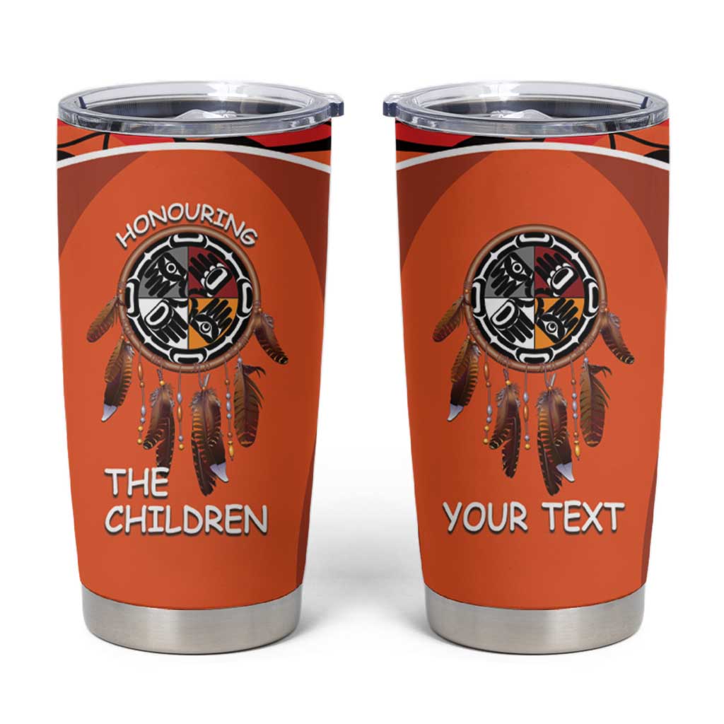 Personalized Orange Day Canada Tumbler Cup Honouring The Children Haida Pattern - Wonder Print Shop