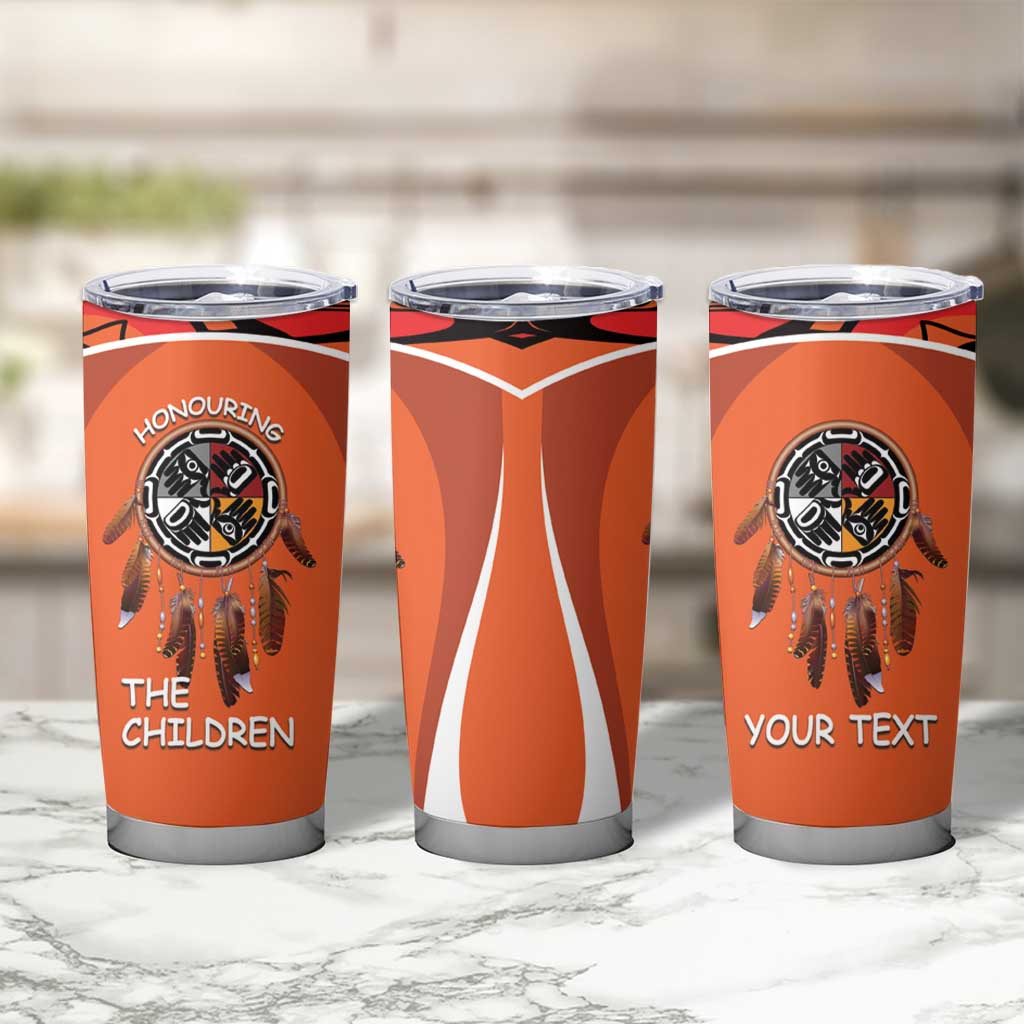 Personalized Orange Day Canada Tumbler Cup Honouring The Children Haida Pattern - Wonder Print Shop