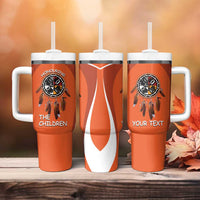 Personalized Orange Day Canada Tumbler With Handle Honouring The Children Haida Pattern - Wonder Print Shop
