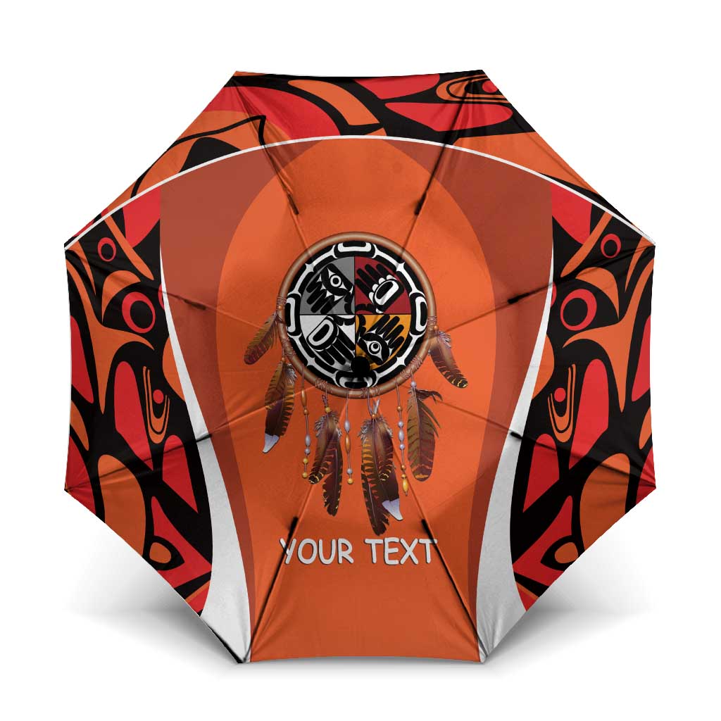 Personalized Orange Day Canada Umbrella Honouring The Children Haida Pattern - Wonder Print Shop