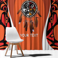 Personalized Orange Day Canada Window Curtain Honouring The Children Haida Pattern - Wonder Print Shop
