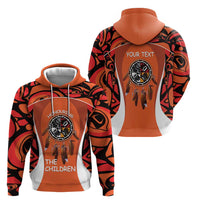 Personalized Orange Day Canada Zip Hoodie Honouring The Children Haida Pattern - Wonder Print Shop