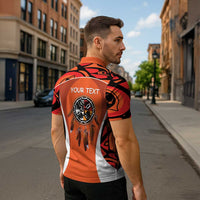 Personalized Orange Day Canada Zipper Polo Shirt Honouring The Children Haida Pattern LT14