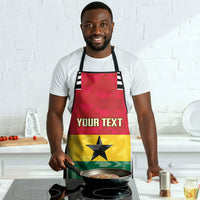 Ghana Football Custom Apron Go Black Queens Kente Pattern