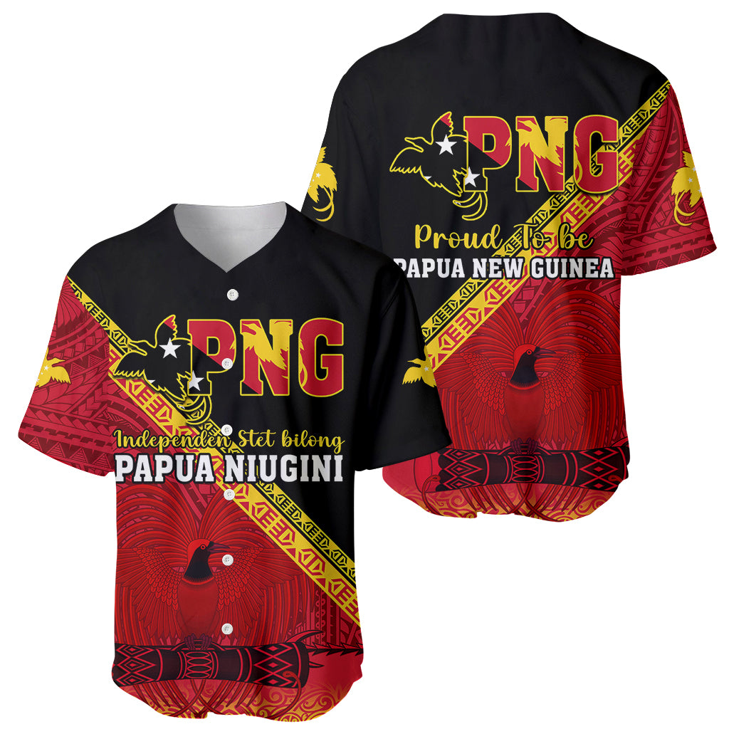Papua New Guinea Baseball Jersey Independen Stet bilong Papua Niugini Unique Version - Wonder Print Shop