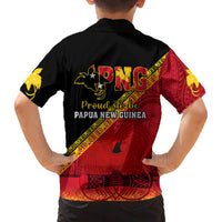 Papua New Guinea Family Matching Off Shoulder Short Dress and Hawaiian Shirt Independen Stet bilong Papua Niugini Unique Version - Wonder Print Shop