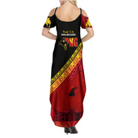 Papua New Guinea Family Matching Summer Maxi Dress and Hawaiian Shirt Independen Stet bilong Papua Niugini Unique Version - Wonder Print Shop