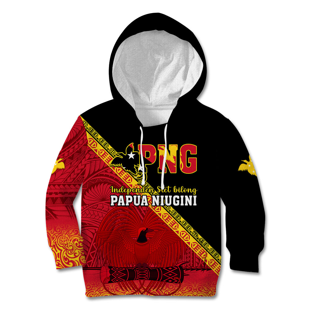 Papua New Guinea Kid Hoodie Independen Stet bilong Papua Niugini Unique Version - Wonder Print Shop
