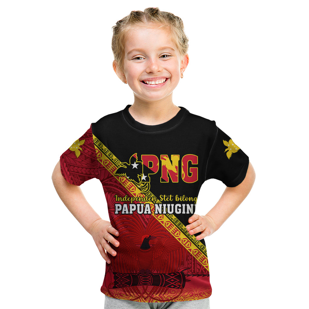 Papua New Guinea Kid T Shirt Independen Stet bilong Papua Niugini Unique Version - Wonder Print Shop