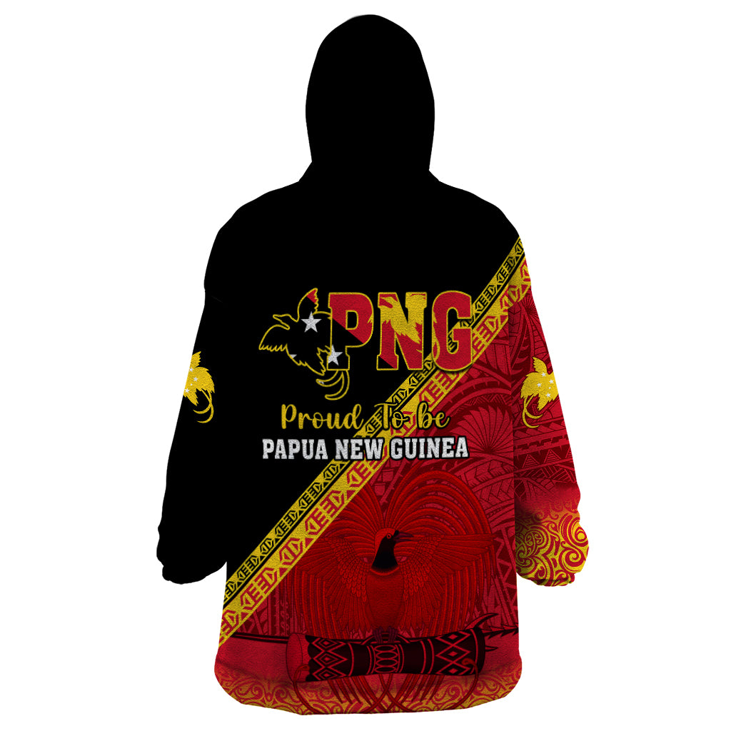 Papua New Guinea Wearable Blanket Hoodie Independen Stet bilong Papua Niugini Unique Version - Wonder Print Shop