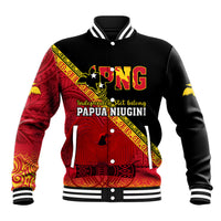 Presonalised Papua New Guinea Baseball Jacket Independen Stet bilong Papua Niugini Unique Version - Wonder Print Shop