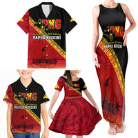 Presonalised Papua New Guinea Family Matching Tank Maxi Dress and Hawaiian Shirt Independen Stet bilong Papua Niugini Unique Version - Wonder Print Shop