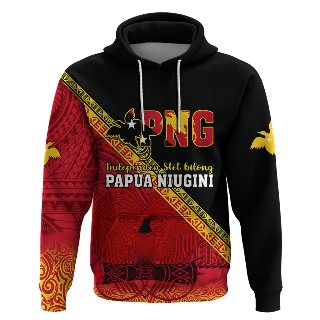Presonalised Papua New Guinea Hoodie Independen Stet bilong Papua Niugini Unique Version - Wonder Print Shop