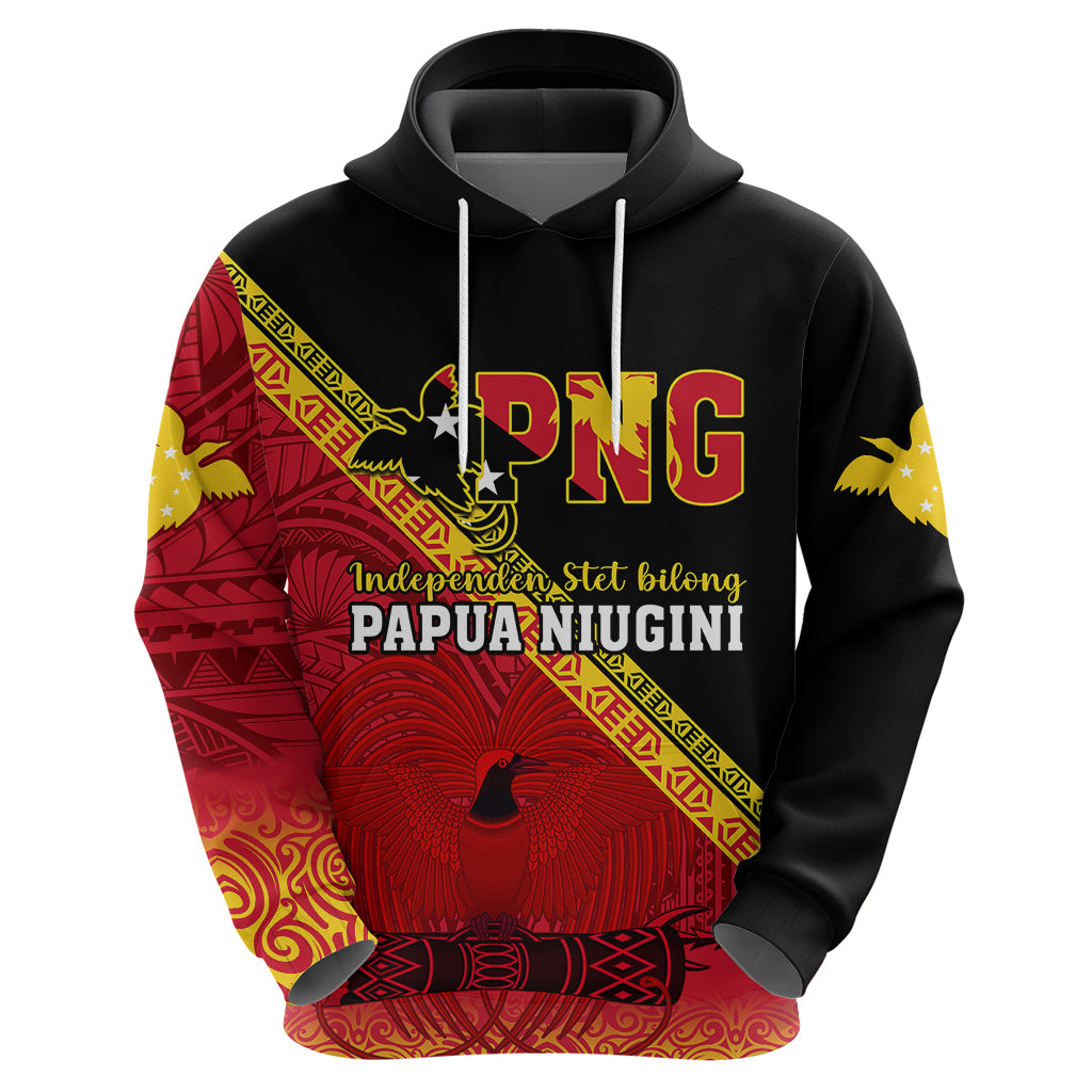 Presonalised Papua New Guinea Hoodie Independen Stet bilong Papua Niugini Unique Version - Wonder Print Shop