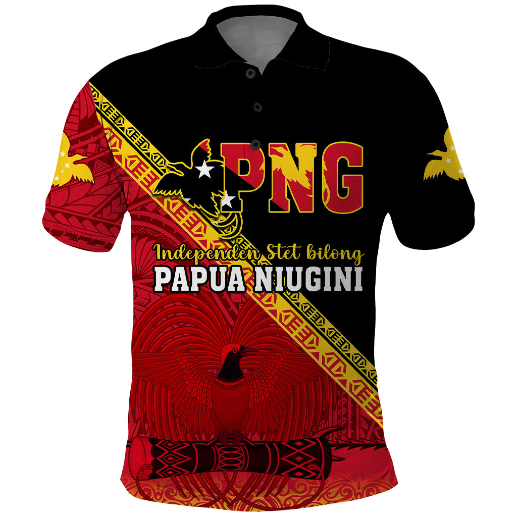 Presonalised Papua New Guinea Polo Shirt Independen Stet bilong Papua Niugini Unique Version - Wonder Print Shop