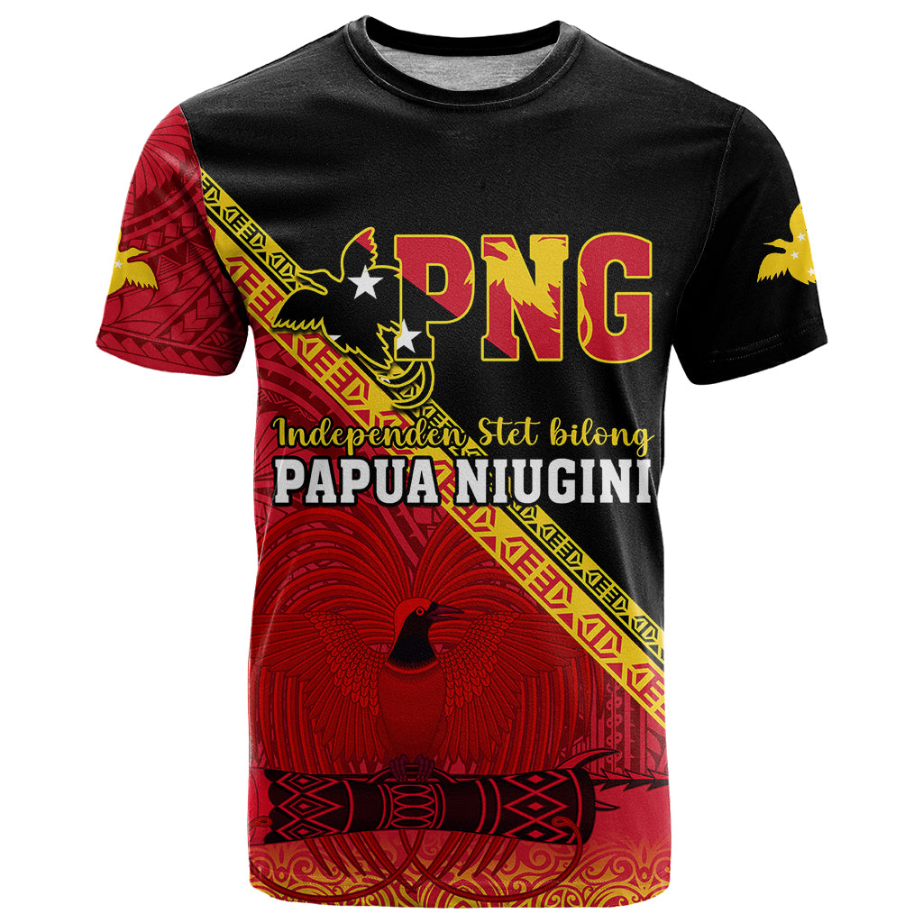 Presonalised Papua New Guinea T Shirt Independen Stet bilong Papua Niugini Unique Version - Wonder Print Shop