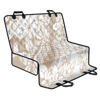 Polynesia Back Car Seat Cover Polynesian Tropical Flowers Begie Pastel Vibes - Wonder Print Shop