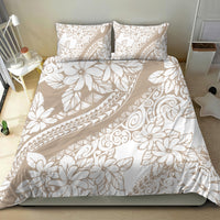 Polynesia Bedding Set Polynesian Tropical Flowers Begie Pastel Vibes - Wonder Print Shop