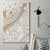 Polynesia Canvas Wall Art Polynesian Tropical Flowers Begie Pastel Vibes - Wonder Print Shop