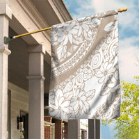 Polynesia Garden Flag Polynesian Tropical Flowers Begie Pastel Vibes - Wonder Print Shop