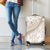 Polynesia Luggage Cover Polynesian Tropical Flowers Begie Pastel Vibes - Wonder Print Shop