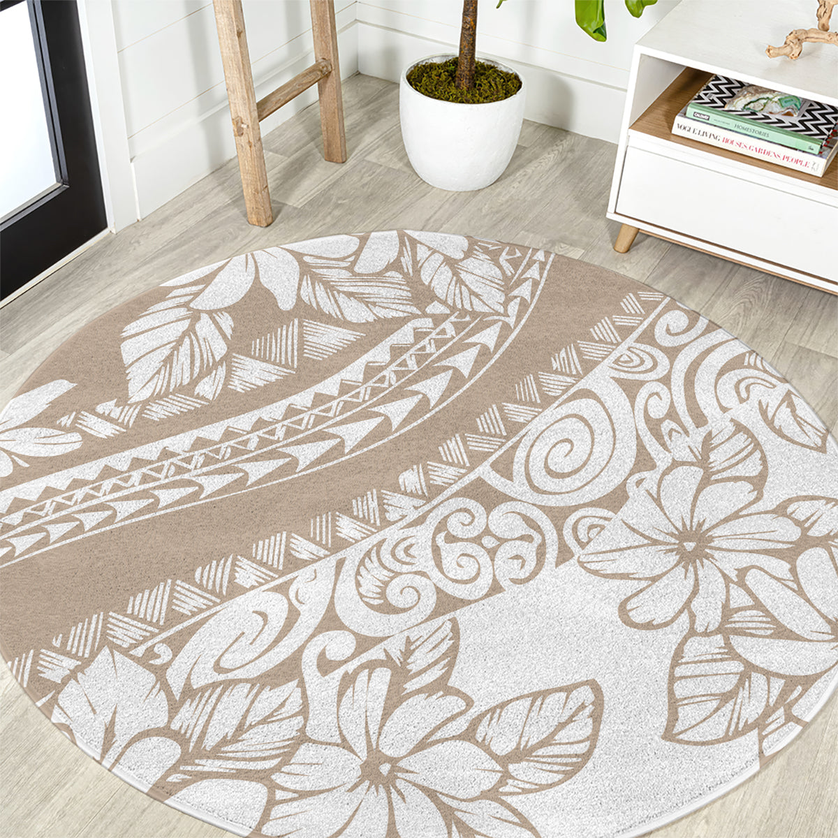 polynesia-round-carpet-polynesian-tropical-flowers-begie-pastel-vibes