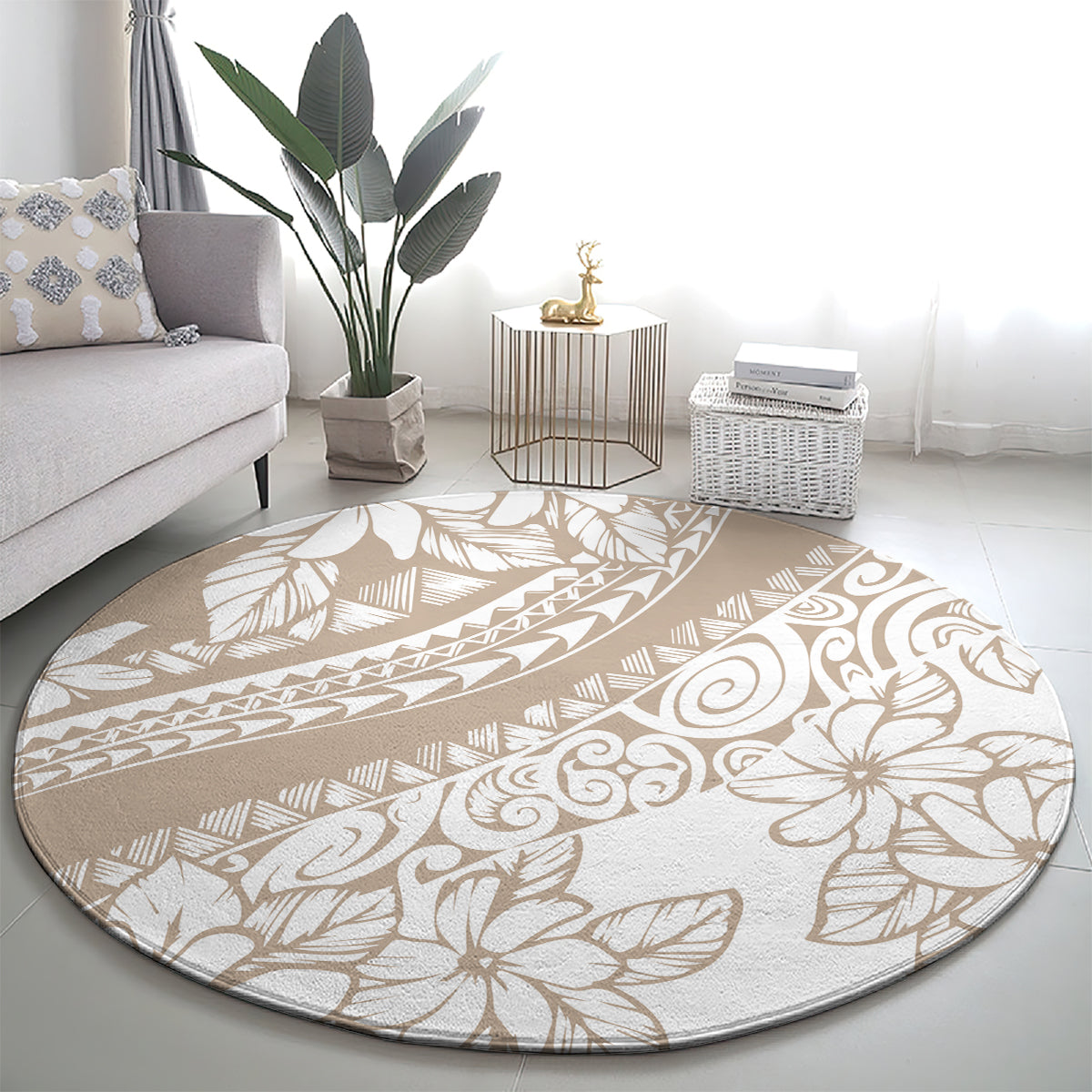 polynesia-round-carpet-polynesian-tropical-flowers-begie-pastel-vibes