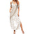 Polynesia Summer Maxi Dress Polynesian Tropical Flowers Beige Pastel Vibes - Wonder Print Shop