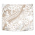 Polynesia Tapestry Polynesian Tropical Flowers Begie Pastel Vibes - Wonder Print Shop