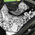 Polynesia Back Car Seat Cover Polynesian Tropical Flowers Black Pastel Vibes - Wonder Print Shop