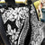 Polynesia Back Car Seat Cover Polynesian Tropical Flowers Black Pastel Vibes - Wonder Print Shop