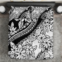 Polynesia Bedding Set Polynesian Tropical Flowers Black Pastel Vibes - Wonder Print Shop