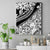 Polynesia Canvas Wall Art Polynesian Tropical Flowers Black Pastel Vibes - Wonder Print Shop